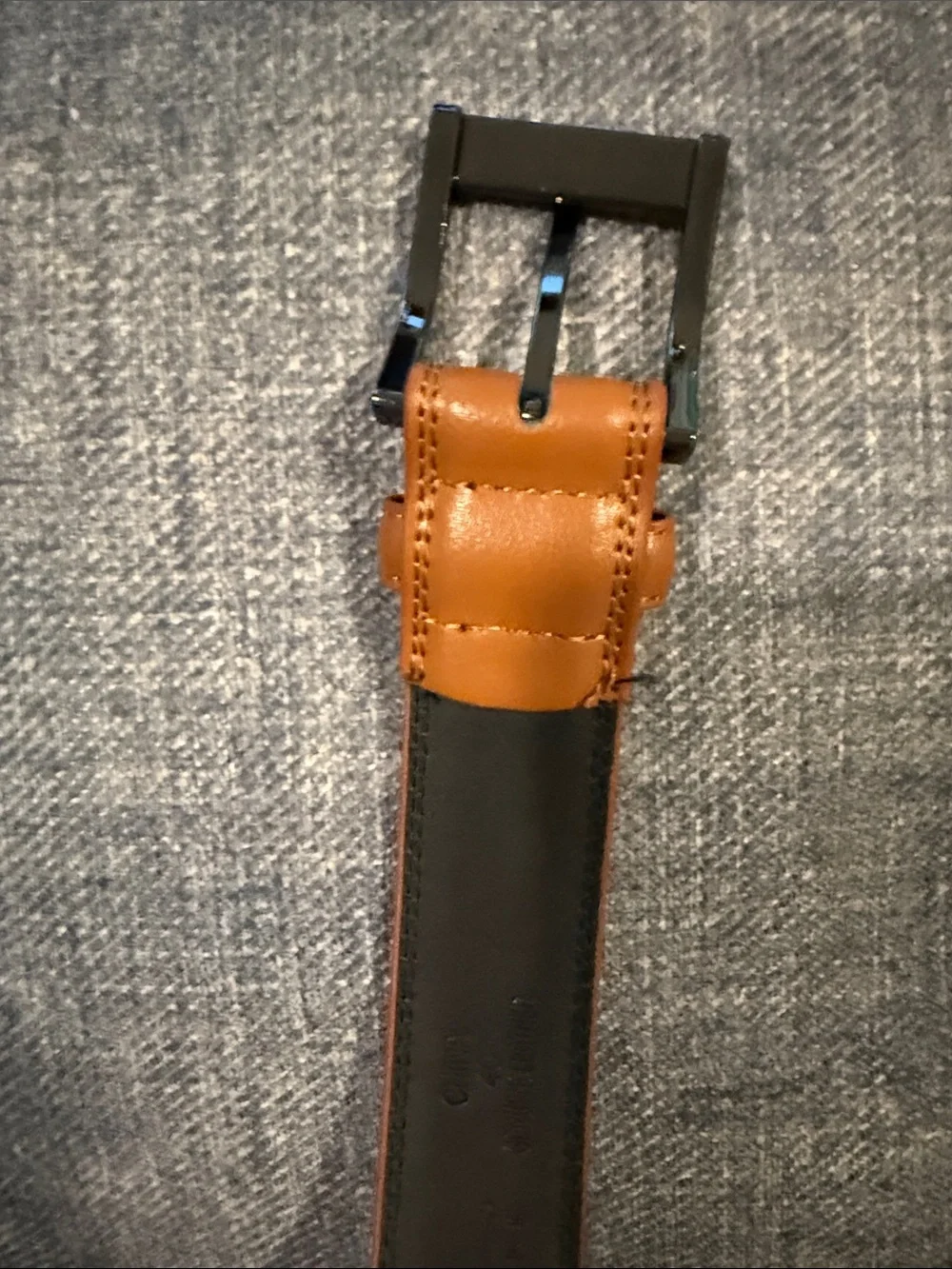 Pino Baldini Classic Tan Leather Belt with Polished Metal Buckle